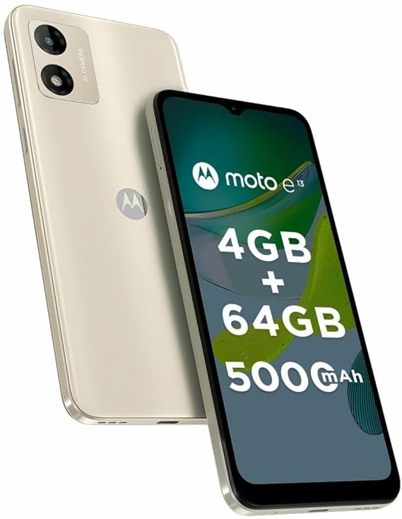 Motorola e13 (Creamy White, 4GB RAM 64GB Storage)