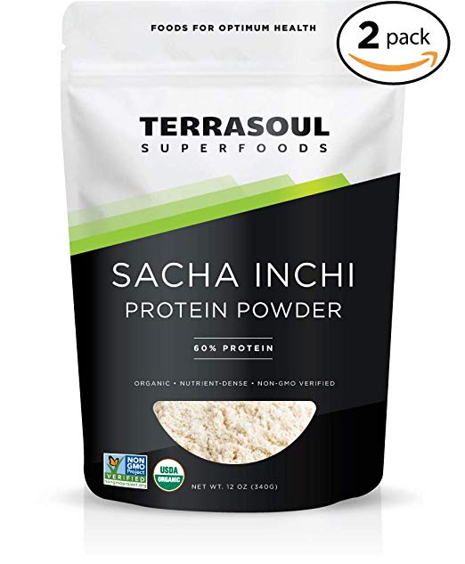 Terrasoul Superfoods Organic Sacha Inchi Protein Powder, 1.5 Pounds