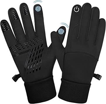 BTkviseQat Handschuhe Herren Damen,Fahrradhandschuhe,Warme Winddichte rutschfeste Touchscreen Handschuhe Sporthandschuhe, Handschuhe für Laufen Wandern Joggen Radfahren Bergsteigen