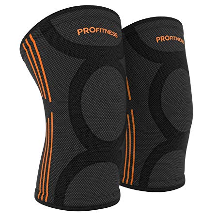 ProFitness Knee Sleeves (One Pair) Knee Support for Joint Pain & Arthritis Pain Relief – Effective Support for Running, Pain Management, Arthritis Pain, Post Surgery Recovery