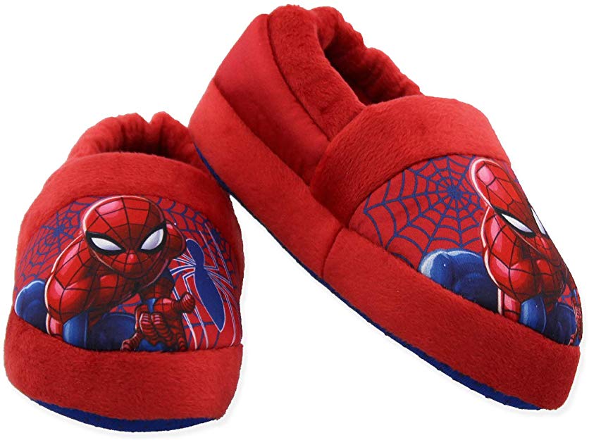 Spider-Man Toddler Boys Plush Aline Slippers