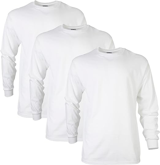 Gildan Adult Ultra Cotton Long Sleeve T-Shirt, Style G2400, Multipack