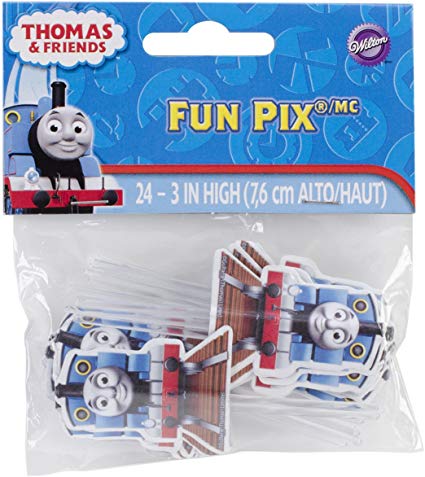 Wilton 2113-4243 Thomas and Friends Fun Cupcake/Cake Pix, 24-Pack