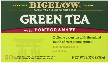Bigelow Green Tea w/ Pomegranate Tea Bags - 20 ct