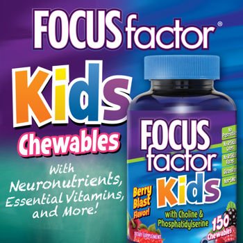 Focus Factor Chewable Nutrition Supplement for Kids, 150 Count (Pack of 2)