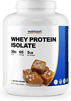 Nutricost Whey Protein Isolate (Salted Caramel, 5LBS)