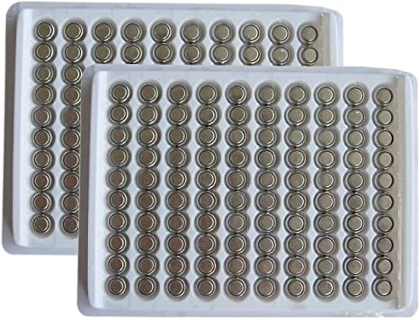 New 200 X Ag4 Lr626 377 Sr626Sw Button Cell Battery in Tray