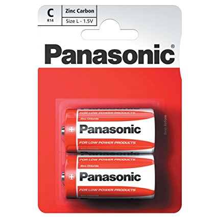 Panasonic C Size Battery Zinc Carbon - 2 pack