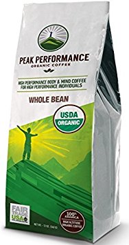 Peak Performance High Altitude Organic Coffee. High Performance Body & Mind Coffee For High Performance Individuals. Fair Trade Beans Full Of Antioxidants! USDA Organic Dark Roast Whole Bean Coffee