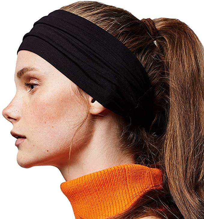 BLOM Beau Tie Adjustable Headband. for All Head Sizes. Tie Up Head Wrap Headband for Sports, Running, Yoga, and Fashion.