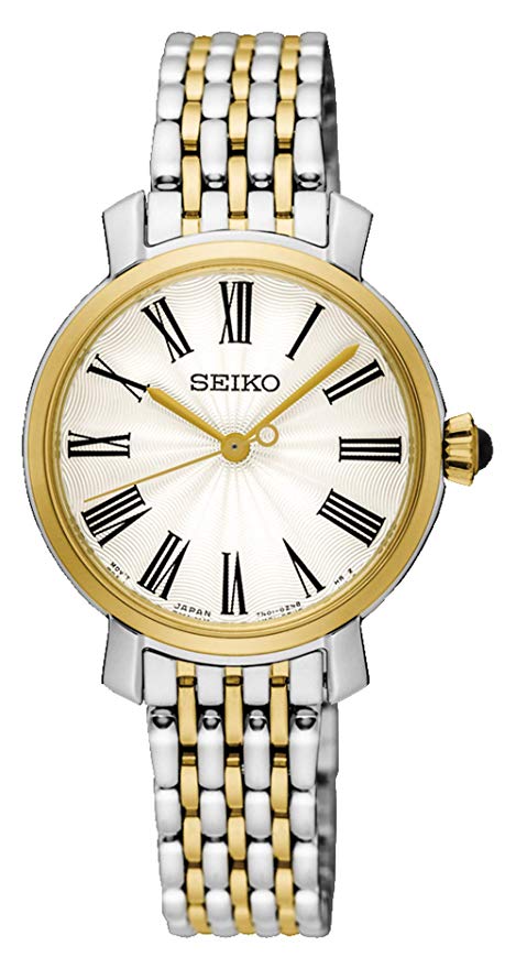 Seiko Womens Analogue Classic Quartz Watch with Stainless Steel Strap SRZ496P1