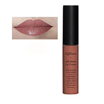 Fullkang Waterproof Matte Liquid Long Lasting Lip Gloss Lipstick 34 Colors (Brown 09)