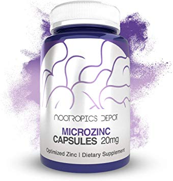 MicroZinc Capsules | 20mg | Optimized Zinc Supplement | 30 Count