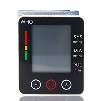 Dlife(TM) Portable Touch Screen Digital Wrist Blood Pressure Monitor with 90 Memory Capacity Two User Modes( Battery Include)