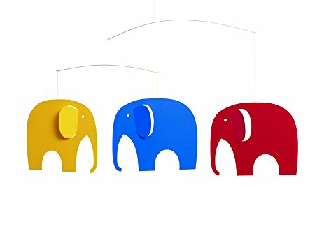 Flensted Mobiles Nursery Mobiles, Elephant Party