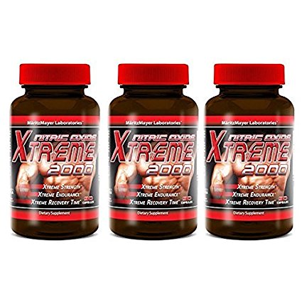 Maritzmayer Lab Nitric Oxide Xtreme Muscle Growth Supplement 90 Capsules Per Bottle (3 Bottles)