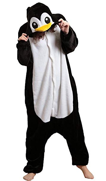iNewbetter Cosplay Homewear Lounge Wear Kigurumi Onesie Pajamas Animal Costume Unisex Penguin Sleepwear