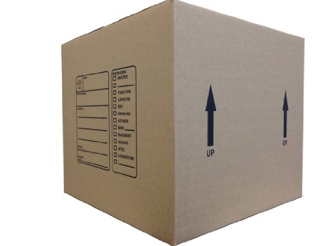 The Boxery BX181816 18 x 18 x 16 Inches Genuine Medium Moving Boxes, Pack of 10
