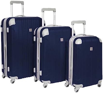 Beverly Hills Country Club Newport Hardside Spinner Luggage, Navy, 3-Piece Set