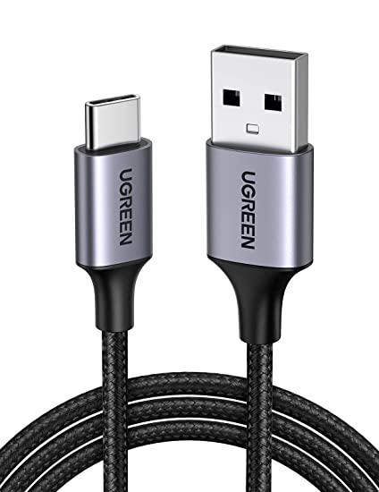 UGREEN USB C Ladekabel Quick Charge 3.0 USB-C Kabel Schnellladekabel USB Typ C kompatibel mit Galaxy S20 S10 S9 S8 A51 A20e A21s Z Flip Huawei P30 Lite Redmi Note 9T Note 8 Xperia 10 II usw. (2M)