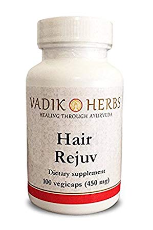 Hair Rejuv (100 vegicaps) by Vadik Herbs | Great for hair loss, balding, hair thinning | Herbal treatment for regaining your hair...naturally!