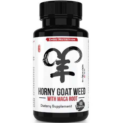 Horny Goat Weed with Maca Root - Ancient Chinese Herb Blend for Energy, Mental Alertness, Stamina, Sexual Performance & Desire - 60 Capsules - Effective for Men & Women - One Month's Supply