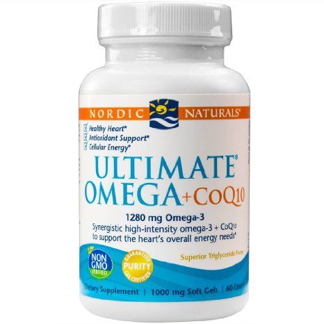 Nordic Naturals - Ultimate Omega  CoQ10, Support for the Heart's Overall Energy Needs, 60 Count