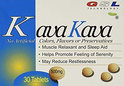(6 Packs) kava kava muscle relaxant and sleep aid 500 milligram by GSL Technology