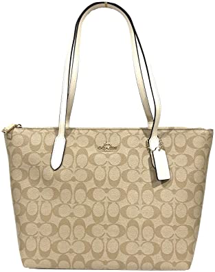 COACH Signature PVC Zip Tote