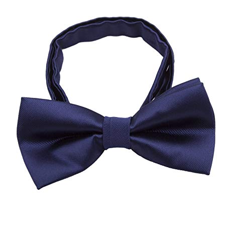 Silk Bow ties for Kids Boys - Adjustable Pre Tied Bowties for Toddler Baby