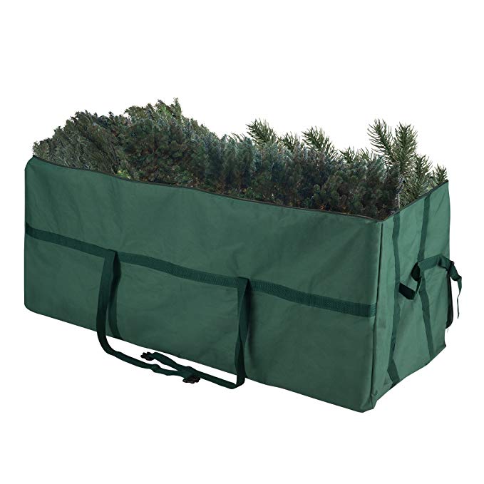 Elf Stor 83-DT5030 Heavy Duty Canvas Christmas Storage Bag Large for 9 Foot Tree, Green