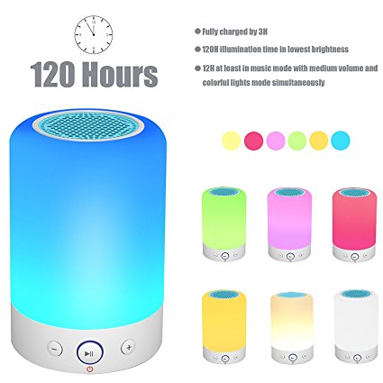 Touch Control Table Lamp with Bluetooth Speaker - Led Smart Touch Lamp with LED Bluetooth Speaker Smart Touch Control Night Light with Bluetooth Speaker LED Light Bedside Lamp Reading Lamp (2)