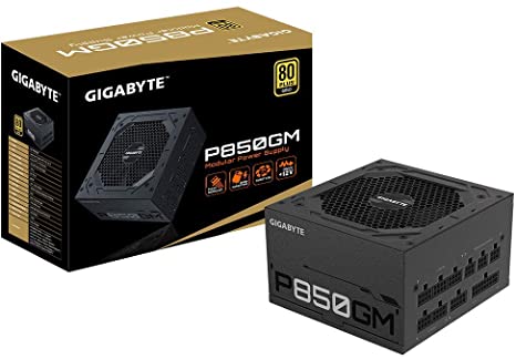 Gigabyte GP-P850GM (80 Plus Gold 850W, Modular, Smart Fan, Smart Power Protection, Power Supply)