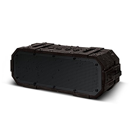 MVMT Traverse Outdoor Portable Wireless and Water Resistant Bluetooth Speaker With Carabiner (Black)