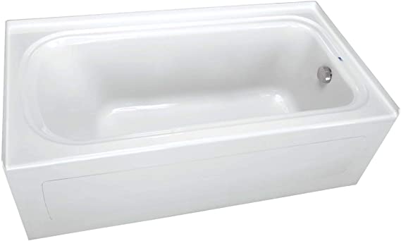 PROFLO PFS7236RSKWH PROFLO PFS7236RSK 72" x 36" Alcove Soaking Bath Tub with Skirt and Right Hand Dr