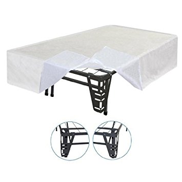 Best Price Mattress New Innovated Box Spring Metal Bed Frame with 4 brackets   Bed skirt, California King