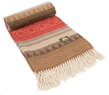 NOT A COUNTERFEIT - AUTHENTIC ALPACA Throw Blanket - COZINESS Guaranteed by the Best Natural THERMAL MANAGEMENT: Never Too Warm or Cold, ALWAYS CUDDLY! - Premium Quality - Classic Southwest Design