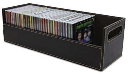 Stock Your Home Chocolate Stacking CD Tray Hold 40 CDs