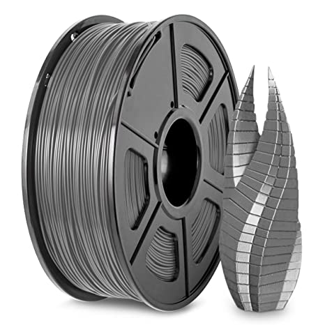 3D Printer PLA Filament 1.75, JAYO Grey PLA Filament 1.75mm, Dimensional Accuracy  /- 0.02 mm, 1KG Spool, PLA Grey