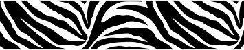 Wall Pops WPS99052 Peel and Stick Go Wild Zebra Decals, 6.5-Inch x 16-Feet Stripe, Black