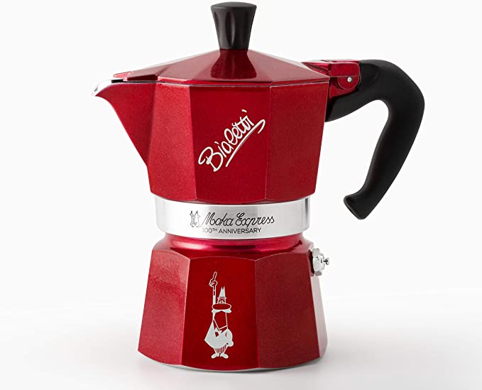 Bialetti 100th Anniversary Moka Express (Centenario, 6-Cup)