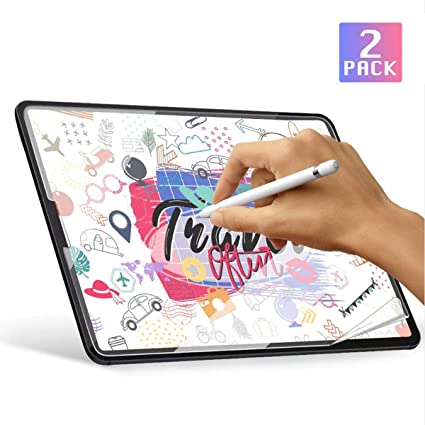 [2 Pack]Paperlike iPad Pro 12.9 Screen Protector (2020 and 2018 Model, Edge to Edge Liquid Retina Display),Compatible with Apple Pencil&Face ID/High Touch Sensitivity/Anti-Glare/Scratch Resistant/Premium PET Flim[Not Glass]