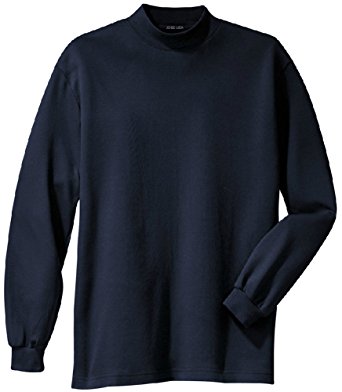 Men's Interlock Knit Mock Turtleneck in Sizes XS-6XL