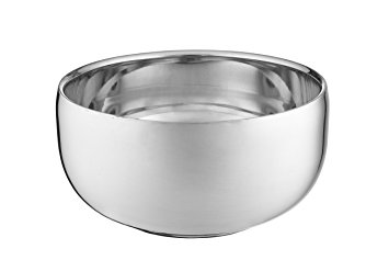 Perfecto Stainless Steel Shaving Bowl | Durable Metal Mug For Shaving Soap & Cream | Perfect Addition To Your Wet Shaving Kit | Double Layer Smooth Shave Unbreakable Mug With Heat Insulation