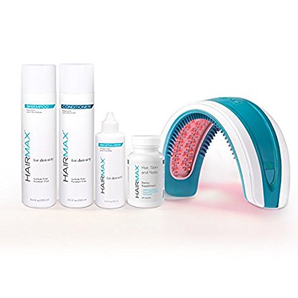 HairMax LaserBand 82 Hair Growth Device with Thinning Hair Care bundle. 82 medical grade lasers. Stimulates Hair Growth, Reverses Thinning, Regrows Denser, Fuller More Vibrant Hair. FDA Cleared