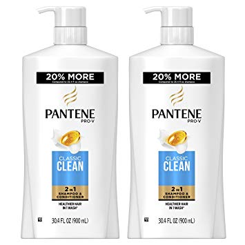 Pantene Pro-V Classic Clean 2in1 Shampoo and Conditioner, 30.4 Fluid Ounce, Pack of 2