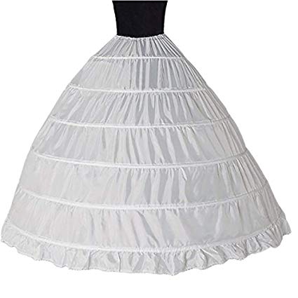 Underskirt Bridal Petticoat Ball Gown Petticoat Tulle Underskirt Crinoline Petticoat 6 Hoop