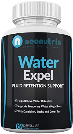 Water Retention Pills for Women and Men Bloating Relief Water Draining Supplement All-Natural Herbal Supplement Non-GMO, GMP Certified 60 Capsules Made in USA by Neonutrix