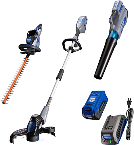 Westinghouse 40V Cordless String Trimmer/Edger, Hedge Trimmer and Leaf Blower, 2.0 Ah Battery and Charger Included