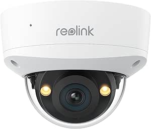 Reolink RLC-1240A, cámara de Seguridad PoE antivandalismo de 12MP, ángulo de visión 145°, visión Nocturna a Color, Audio bidireccional, detección Inteligente, Certificado IP67